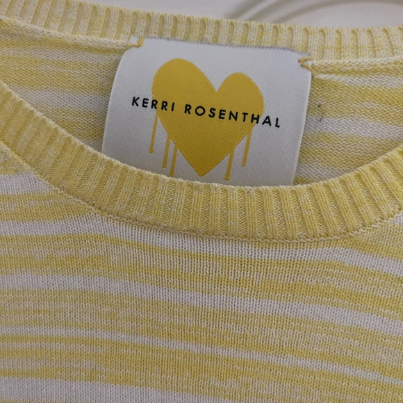 Kerri Rosenthal yellow smiley face sweater - Picture 3 of 3